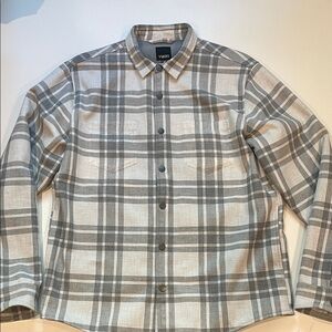 Men’s Vuori Range Shirt Jacket - Size Large - Salt